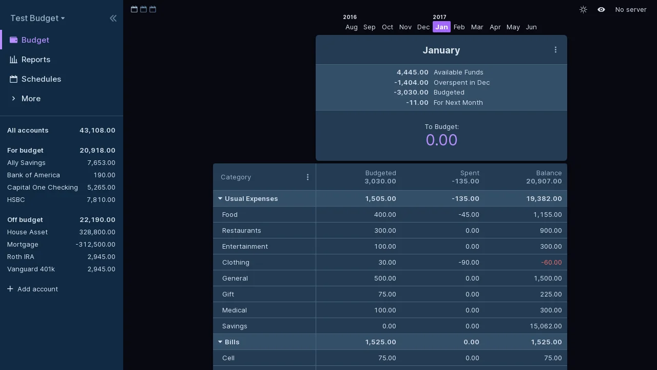 Actual Budget – Screenshot 1