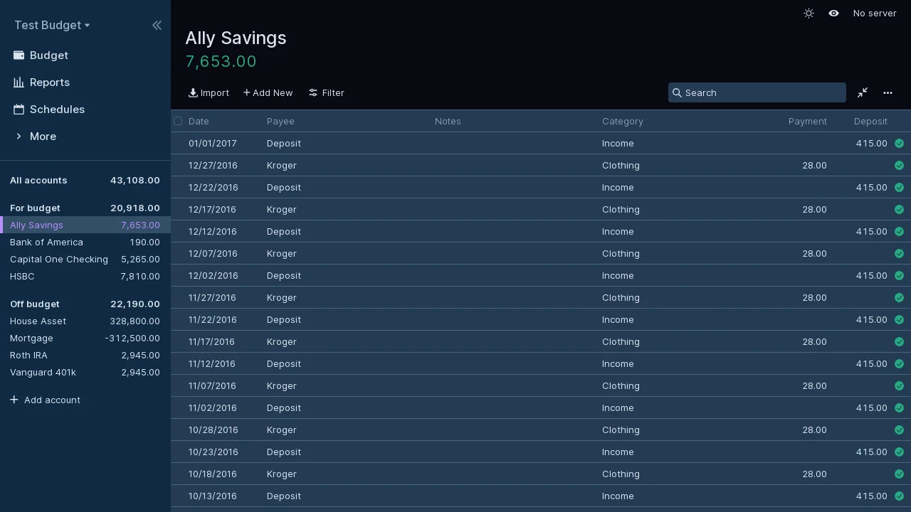 Actual Budget – Screenshot 2