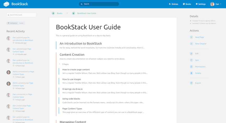 BookStack – Screenshot 5