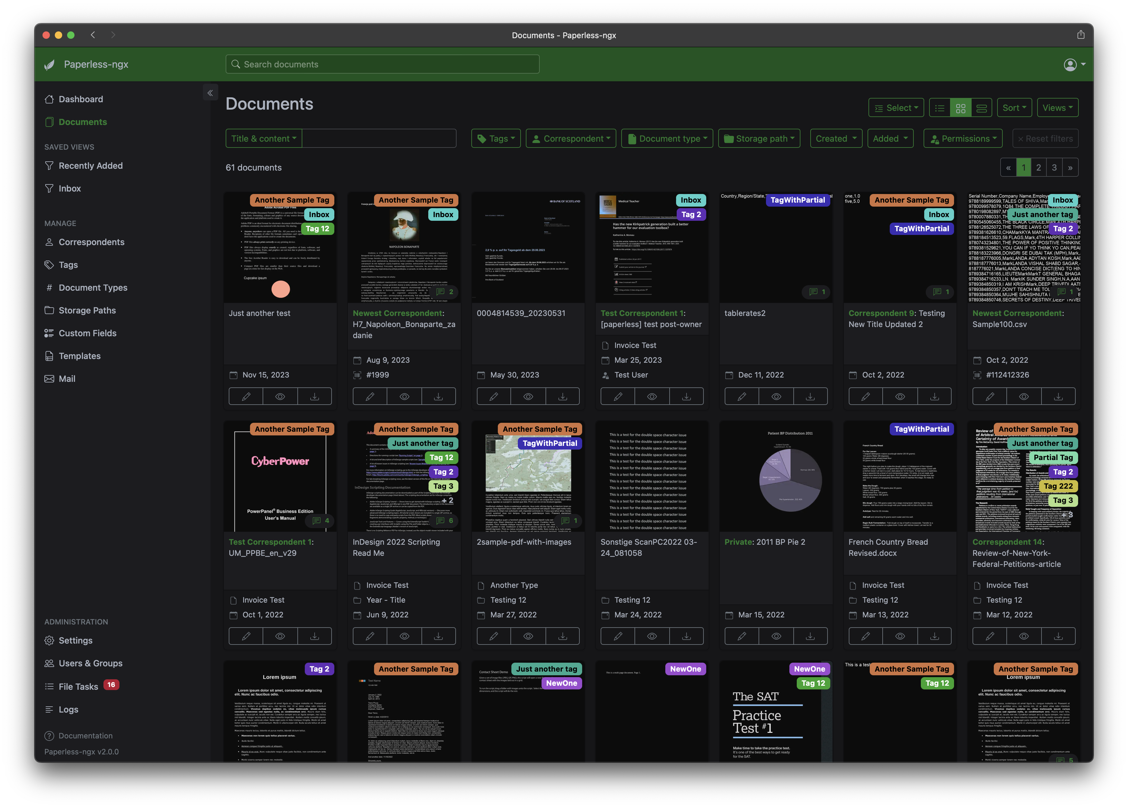 Paperless-ngx – Screenshot 1