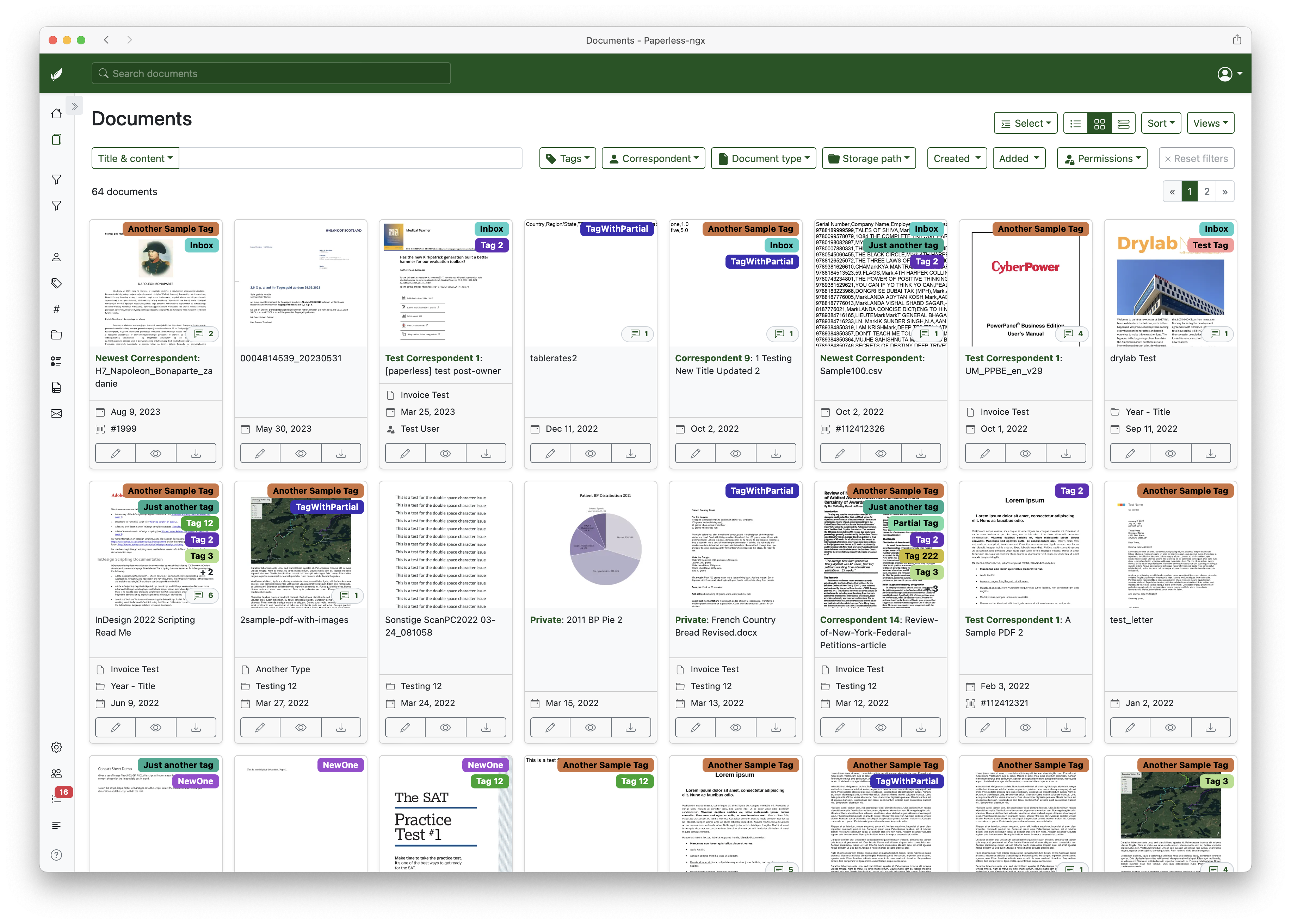Paperless-ngx – Screenshot 2
