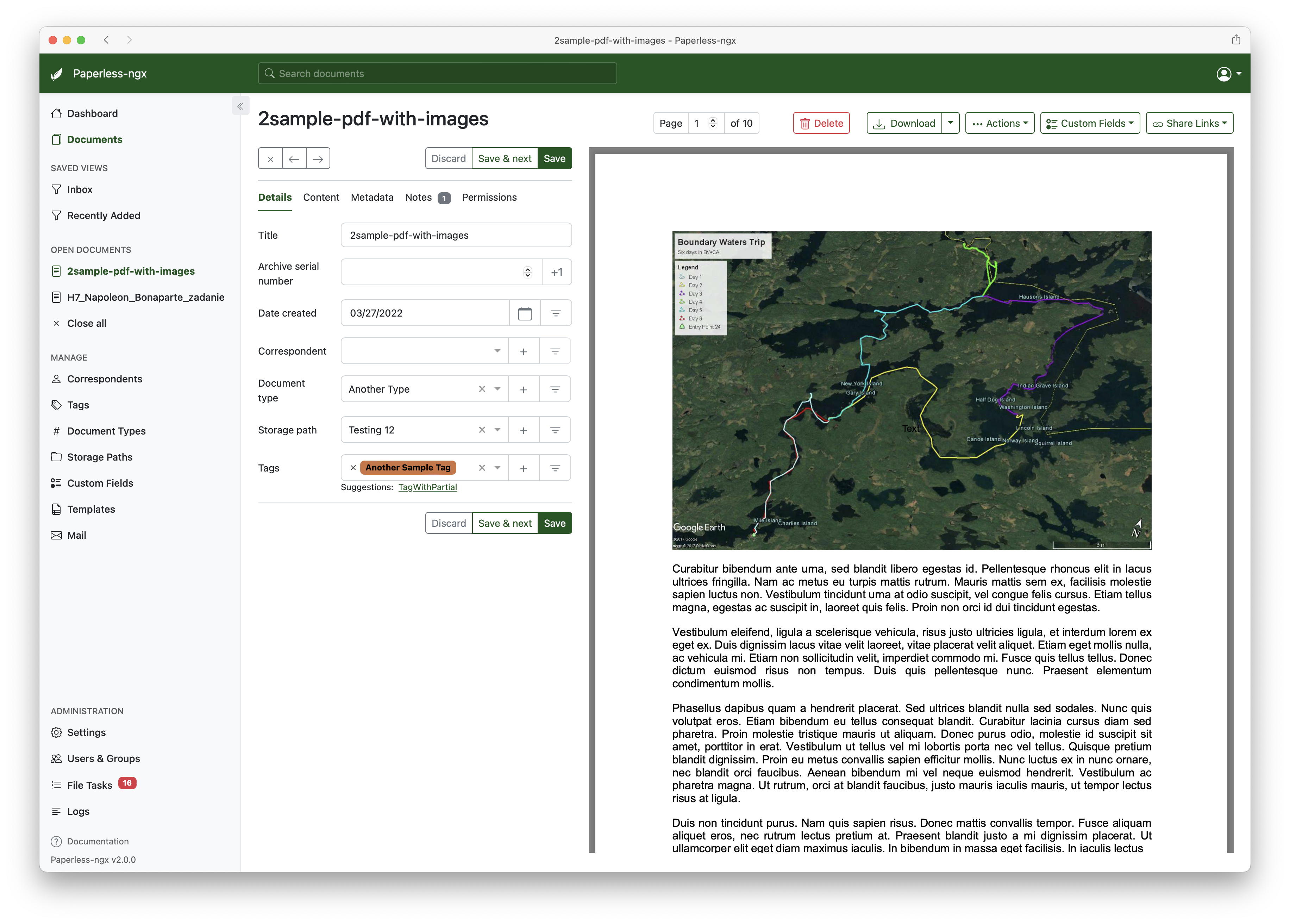 Paperless-ngx – Screenshot 3
