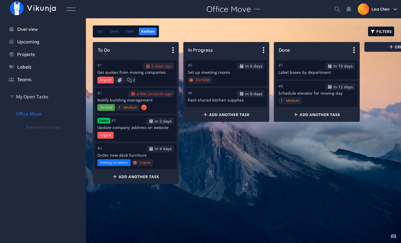 Vikunja – Screenshot 1