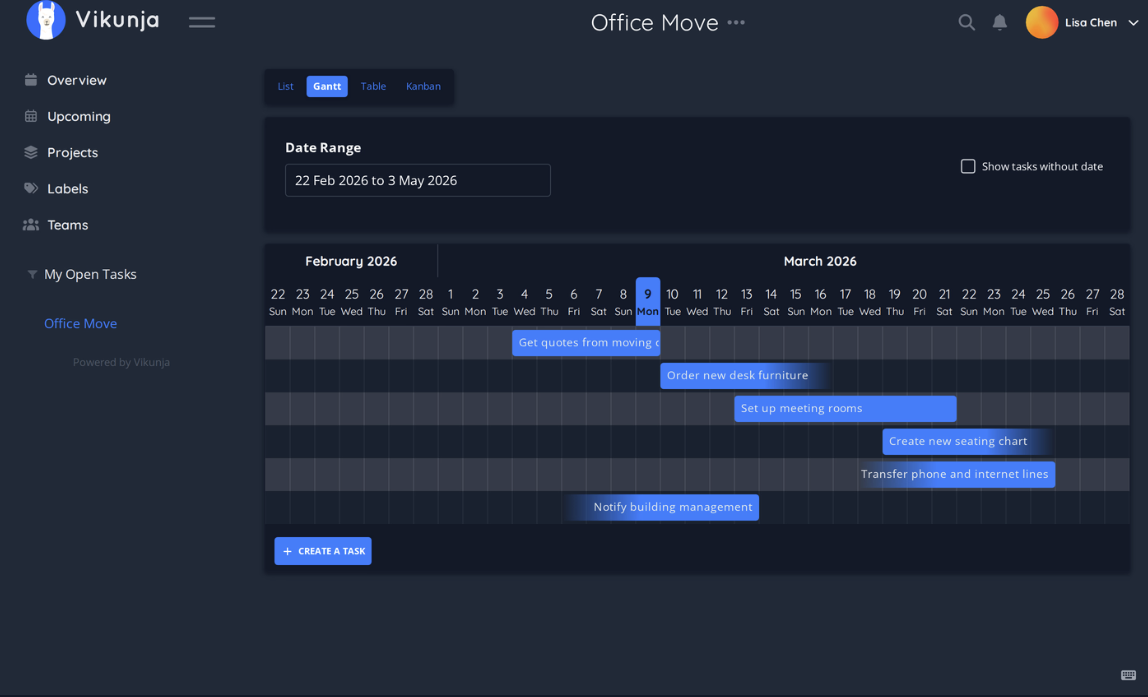 Vikunja – Screenshot 3